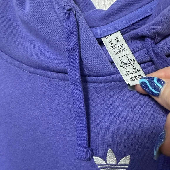 Adidas Women’s Purple Hoodie - Picture 3 of 4